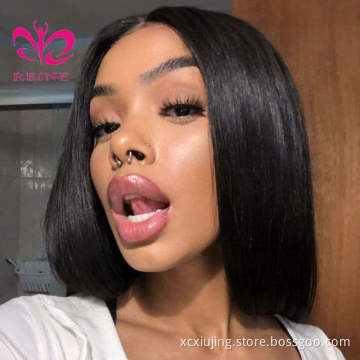 Bob Lace Closure Wigs Straight Lace Front Human Hair Wigs For Women 4 Inch Deep Part Brazilian Remy Short Bob Lace Wig